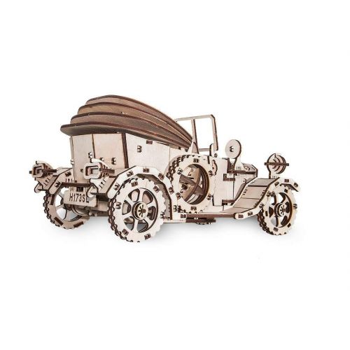  EWA EcoWoodArt Fathers day gifts - 3D puzzle Retro car- For the child in Him! Model T, convertible car, DIY wooden retro automobile.