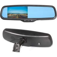 [아마존베스트]EWAY Car Interior Backup Rear View Anti-Glare Mirror Built in LCD 4.3 Monitor Replacement with Bracket Auto Safety Driving Security w/o Compass- Fits Ford F150/250/350 Toyota Tacom