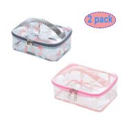 EWBF Clear Toiletry Bag Travel Luggage Carry Pouch Bag PVC Waterproof Make up Cosmetic Organizer with...