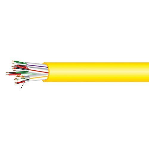  Electronic Lock Access Composite Control Cable - Plenum Rated - Yellow PVC Jacket - 500 Feet - EWCS Spec - Made in USA!