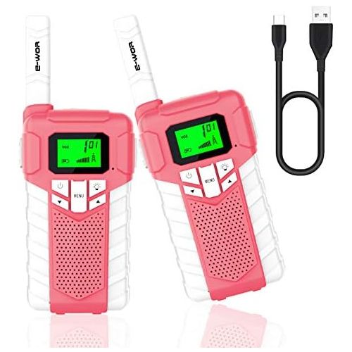  [아마존베스트]E-WOR Walkie Talkies for Kids, 2020, Kids Walkie Talkies for Boys, Toys Walkie Talkies for 3-12 Year Old Kids(Camo Blue)