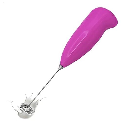  E-X EUROXANTY Electric Hand Frother | Ergonomic Handle | Metal Rod | 21.5 x 5.5 x 4 cm | Pink Design