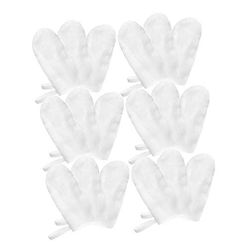  EXCEART 18PCS Baby Gauze Brush Infant Finger Clean Oral Toothbrush Infant Mouth Cleaner Milk Stain Cleaning (White)