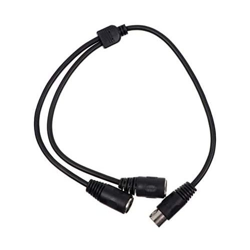  [아마존베스트]EXCEART DIN 5-Pin Splitter Y Adapter Midi 0.5M Cable Midi 5-Pin Male to Two 2 Female Extension Audio Cable