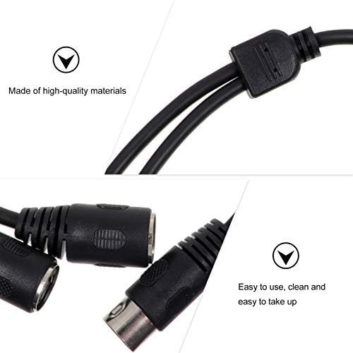  [아마존베스트]EXCEART DIN 5-Pin Splitter Y Adapter Midi 0.5M Cable Midi 5-Pin Male to Two 2 Female Extension Audio Cable