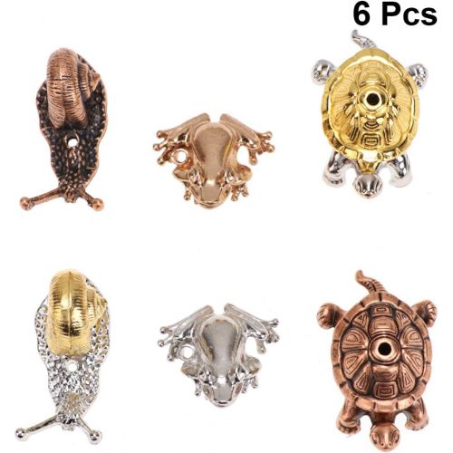  인센스스틱 Exceart 6pcs Incense Stick Burner Vintage Animal Shape Mini Incense Holder Portable Ash Catcher Tray for Home Table Decoration