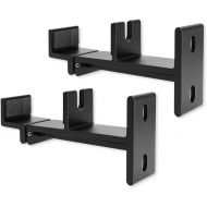 Excel Life Universal SoundBar Mount Bracket Wall Mounting for Most of TV Sound Bar,Adjustable & Extendable Length -Black with Rubber Pad