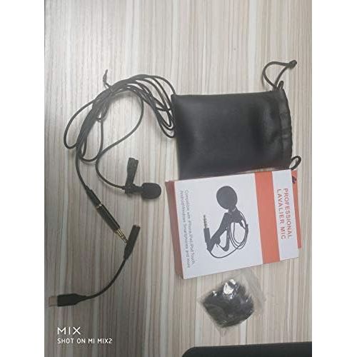  [아마존베스트]Lavalier Mikrofon fuer Handy und PC, Ansteckmikrofon mit Type C Adapter und Windschutz, EXJOY Mini Lapel Mic mit 2m Verlangerungskabel, fuer Interview, Videokonferenz, Podcast, Dikta