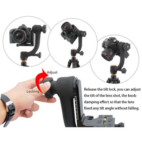  EXMAX 360°Swivel Panoramic Vertical Gimbal Pro Clamp Tripod Ball Head System For Outdoor Shooting