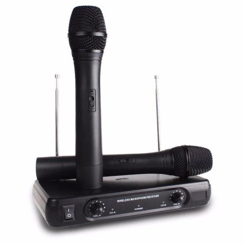  EXMAX V-2 VHF Handheld Dynamic Wireless Professional Microphone System Outdoor Wedding Conference Party Singing KTV Karaoke Cordless Mic
