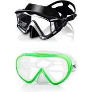 EXP VISION Diving Mask Snorkeling Gear, Kids Adult 2PCS Snorkel Mask Dive Goggles Silicone Swim Glasses with Nose Cover for Snorkeling Scuba Free Diving Spearfishing