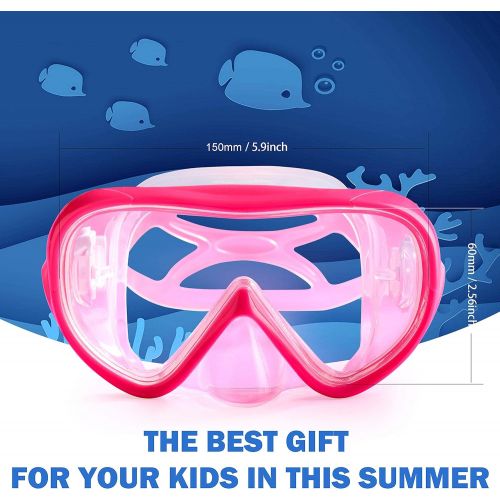  EXP VISION Diving Mask Snorkeling Gear, Kids Adult 2PCS Snorkel Mask Dive Goggles Silicone Swim Glasses with Nose Cover for Snorkeling Scuba Free Diving Spearfishing