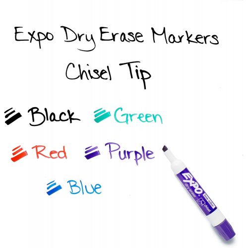  [아마존핫딜][아마존 핫딜] Expo EXPO Low Odor Dry Erase Markers, Chisel Tip, Assorted, 36 Count