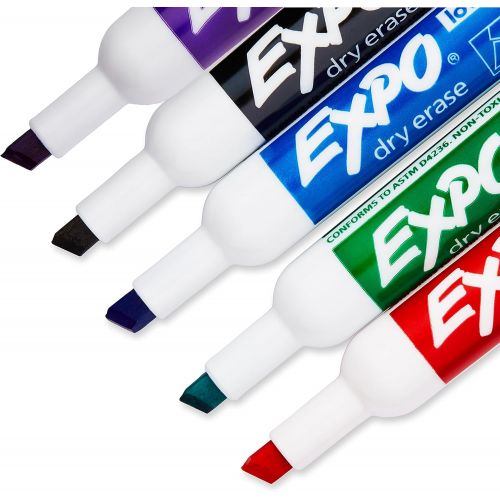  [아마존핫딜][아마존 핫딜] Expo EXPO Low Odor Dry Erase Markers, Chisel Tip, Assorted, 36 Count