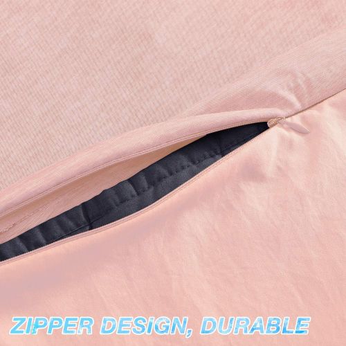  [아마존베스트]EXQ Home Cooling Weighted Blanket Cover 36x48-Child Size Premium Soft Duvet Cover for Kids Weighted Blanket with Zipper,Machine Washable Duvet Cover for Hot Sleeper in Summer(Pink,