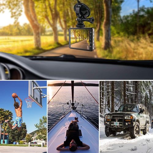  EXSHOW Adjustable Suction Cup Mount with Swivel Arm Mount for All Cameras and GoPro Hero 9 8 7 6 5 4 3+ 3 2 1