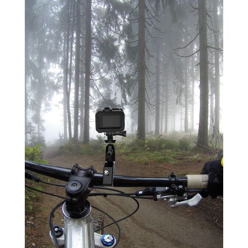  EXSHOW Metal Handlebar Motorcycle Mount with 1/4 Screw Adapter for GoPro Hero 9 8 7 6 5 4 3+ 3 2 1 and All Cameras