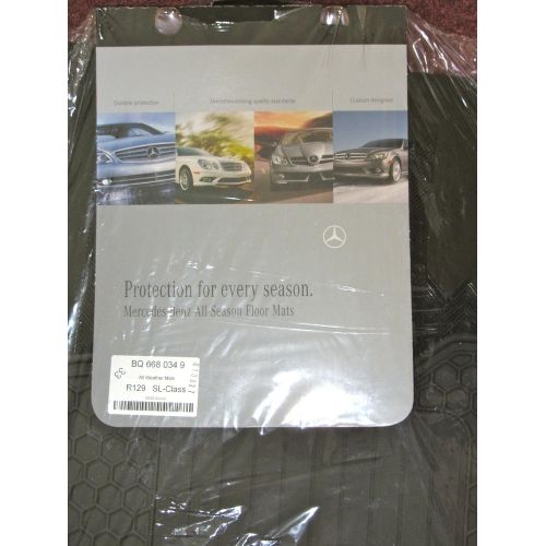  EXeAuto Genuine Mercedes Benz R129 SL All Season Rubber Floor Mat Set Black {90-02}