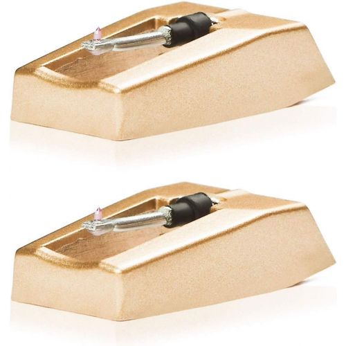  EXuby 2 -Pack Record Player Needle Replacement w/ Diamond Tip - Compatible with Crosley, Jensen, Pyle, Detrola & More - Superior Sound - Protect Your Vinyl - 3000Hrs of Playback  Quick