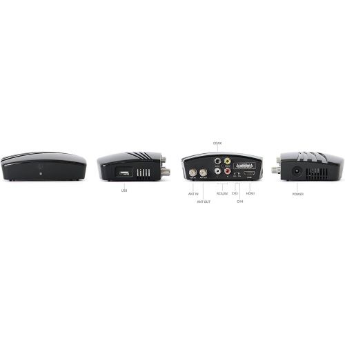  [아마존베스트]eXuby Digital Converter Box for TV, Antenna, HDMI and RCA Cable - Complete Bundle to View, Record HD Channels Instant or Scheduled Recording, 1080P HDTV, HDMI Output and 7 Day Prog