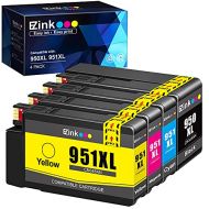 E-Z Ink (TM) Compatible Ink Cartridge Replacement for HP 950XL 951XL 950 XL 951 XL to use with OfficeJet Pro 8100 8610 8600 8615 8620 8625 276dw 251dw(1 Black, 1 Cyan, 1 Magenta, 1
