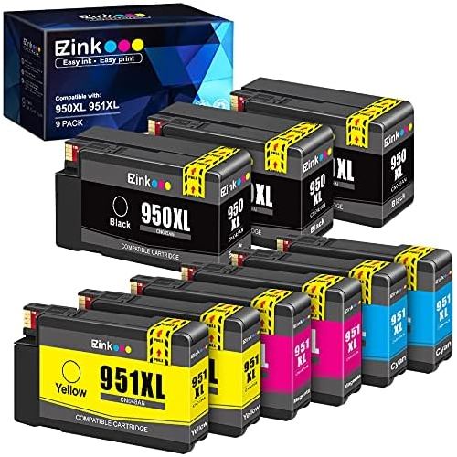  E-Z Ink (TM) Compatible Ink Cartridge Replacement for HP 950XL 951XL 950 XL 951 XL to use with OfficeJet Pro 8610 8600 8615 8620 8625 8100 276dw 251dw(3 Black, 2 Cyan, 2 Magenta, 2