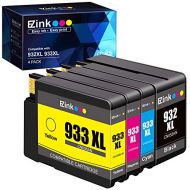 E-Z Ink (TM) Compatible Ink Cartridge Replacement for HP 932XL 933XL 932 XL 933 XL Compatible with Officejet 6100 6600 6700 7110 7510 7610 7612 Printer (1 Black, 1 Cyan, 1 Magenta,