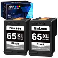 E-Z Ink (Tm) Remanufactured Ink Cartridge Replacement for Hp 65 65XL 65 XL to Use with Envy 5055 5052 5058 Deskjet 2622 2624 2652 2655 3752 3755 Printer (2 Black, 2 Pack)
