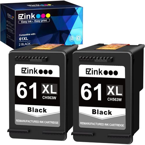  E-Z Ink (TM) Remanufactured Ink Cartridge Replacement for HP 61XL 61 XL High Yield for HP Envy 4500 4502 5530 DeskJet 2512 1512 2542 2540 2544 3052a 1055 2548 OfficeJet 4630 Printe