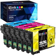 E-Z Ink (TM) Remanufactured Ink Cartridge Replacement for Epson 252 XL 252XL T252XL to use with Workforce WF-3620, WF-3640, WF-7110, WF-7610, WF-7620, WF-7210 (2 Cyan, 2 Magenta, 2