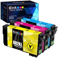 E-Z Ink (TM) Remanufactured Ink Cartridge Replacement for Epson 802XL 802 T802XL T802 to use with Workforce Pro WF-4740 WF-4730 WF-4720 WF-4734 EC-4020 EC-4030 (1 Cyan, 1 Magenta,