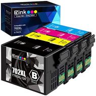 E-Z Ink (TM) Remanufactured Ink Cartridge Replacement for Epson 702XL T702XL 702 T702 to use with Workforce Pro WF-3720 WF-3730 WF-3733 Printer (1 Large Black, 1 Cyan, 1 Magenta, 1
