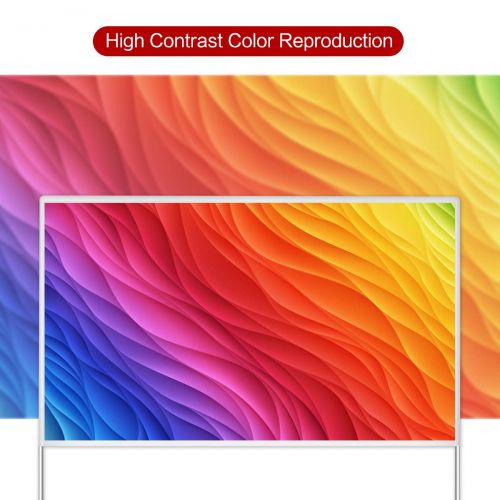  120 inch Projector Screen with Stand -EZAPOR 16:9 290×168CM Portable Foldable Outdoor Movie Home Theater Projection Screen Assembling