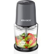 Food Processor, EZBASICS Small Food Processor for Vegetables, Meat, Fruits, Nuts, 2 Speed Mini Food Chopper With Sharp Blades, 2-Cup Capacity, Silver