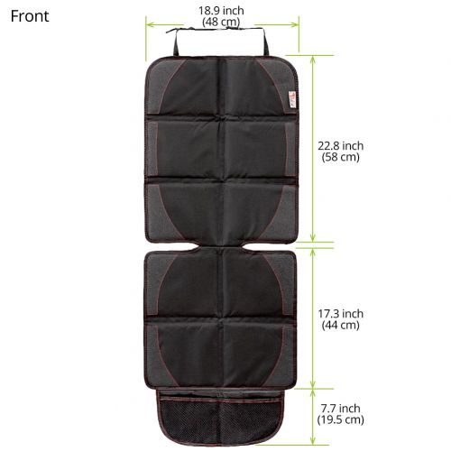  EZOWare Car Seat Cover/Booster Seat Protector with Storage Organizer Pockets for Child, Infant and Baby, Fits Most Car, Sedan, Minivan, SUV, Truck, or Van