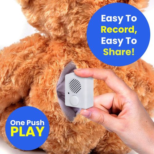  [아마존베스트]EZSound Box - Front Play Button for Personal Messages, Favorite Tunes, Stuffed Toys, Science Projects, Hobbies, Craft Projects, Talking Displays, etc - 200 seconds - Rerecordable t