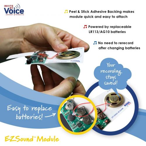  [아마존베스트]EZSound Module for DIY Audio Cards - Easy to Record - 120 Seconds Recording - High Sound Quality