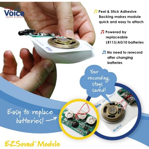  [아마존베스트]EZSound Module - Light Activated - Easy to Record - 120 Seconds Recording - High Sound Quality