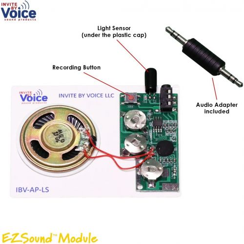  [아마존베스트]EZSound Module - Light Activated - Easy to Record - 120 Seconds Recording - High Sound Quality