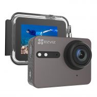 [아마존 핫딜]  [아마존핫딜]EZVIZ S6 4K WiFi Action Camera Voice Control Waterproof 131ft Housing Included with EIS Gyro & G-Sensor Touch Screen Mounting Accessory Kit