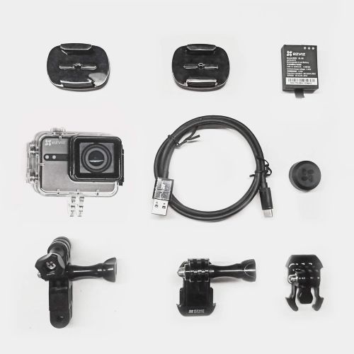  [아마존 핫딜]  [아마존핫딜]EZVIZ S6 4K WiFi Action Camera Voice Control Waterproof 131ft Housing Included with EIS Gyro & G-Sensor Touch Screen Mounting Accessory Kit