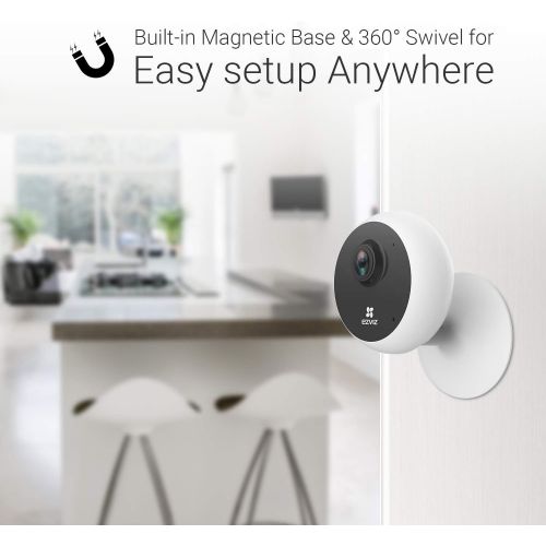  [아마존베스트]EZVIZ Indoor Security Camera 1080P WiFi Baby Monitor, Smart Motion Detection, Two-Way Audio, 40ft Night Vision, Works with Alexa & Google Assistant(C1C)
