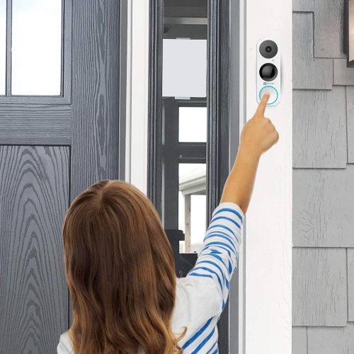  EZVIZ DB1 - Smart Video Doorbell, Wi-Fi Connected, 180° Vertical FOV