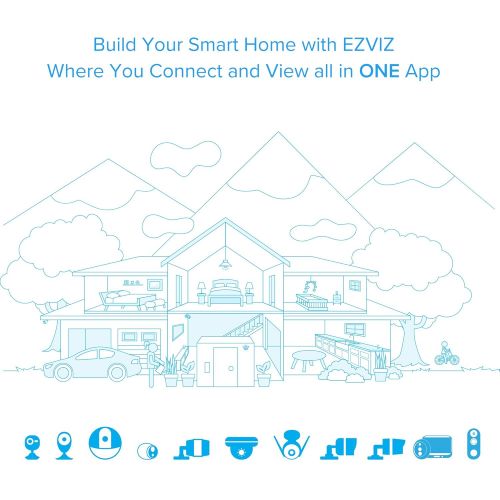  EZVIZ DB1 - Smart Video Doorbell, Wi-Fi Connected, 180° Vertical FOV