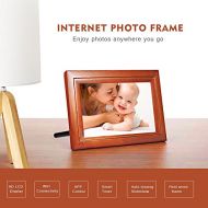 EZfun Internet Photo Frame IPF07/7 inch Smart photo frame with elegant wooden frame design
