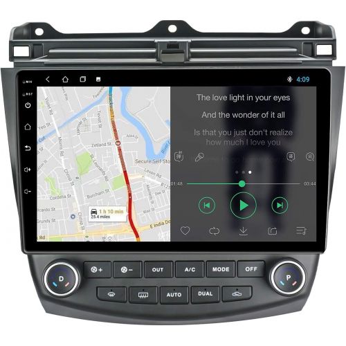  EZoneTronics for 2003-07 Honda Accord Radio Kit Touchscreen,Android 10.1 Double Din Car Stereo Bluetooth Support Backup Camera Mirror Link Play 2G RAM 32G ROM