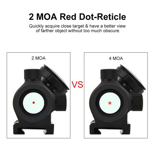  EZshoot 1x25mm 2MOA Hirise Red Dot Sight Optics Scope