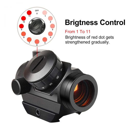  EZshoot 1x25mm 2MOA Hirise Red Dot Sight Optics Scope