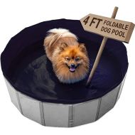 EZwhelp Foldable Dog Pool - Collapsible Pool for Dogs, Puppies - Portable, Sturdy, Space-Saving - Ideal for Bathing and Whelping, Care Solution - 48