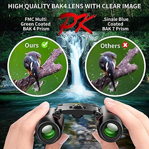  [아마존베스트]Eaaerr Compact binoculars, 30 x 60 folding telescope with night vision in low light conditions for adults and children, perfect for bird watching, outdoor hunting, hiking, concerts